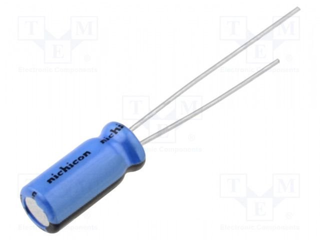 470/16V, -40...85°C, Ø8x11.5mm, ±20%, kondensators elektrolitiskais, Serija KA, AUDIO, 2000h, NICHICON