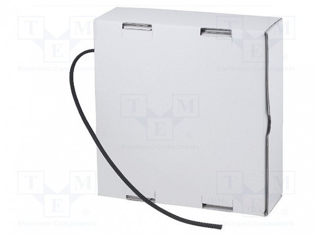 Aizsargpinums Ø1÷3mm, poliestrs, -70÷125°C, melnā krasa