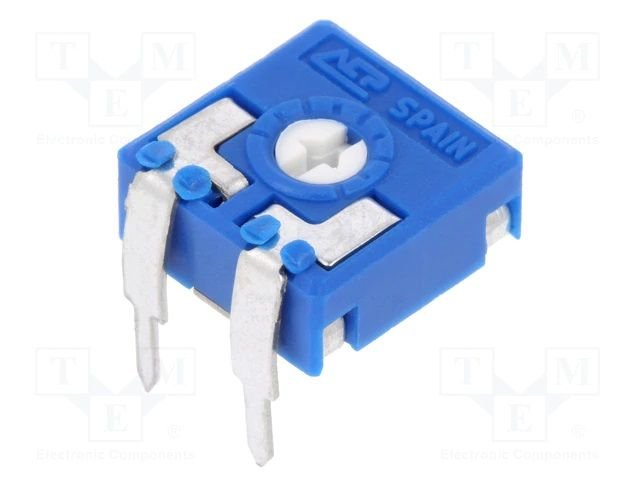 2M5 Rezistors pieskaņotais horizontalā, 10x10x5mm, 150mW