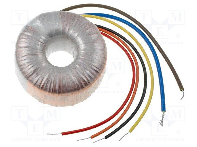 Transformators 220V=>2x15V, 2x500mA, 15VA, Ø62x32mm, toroids