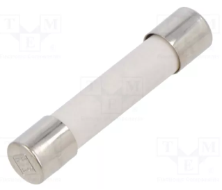 1A, F, 6x32mm, 500VAC, quick blow, keramiskajs drošinātājs