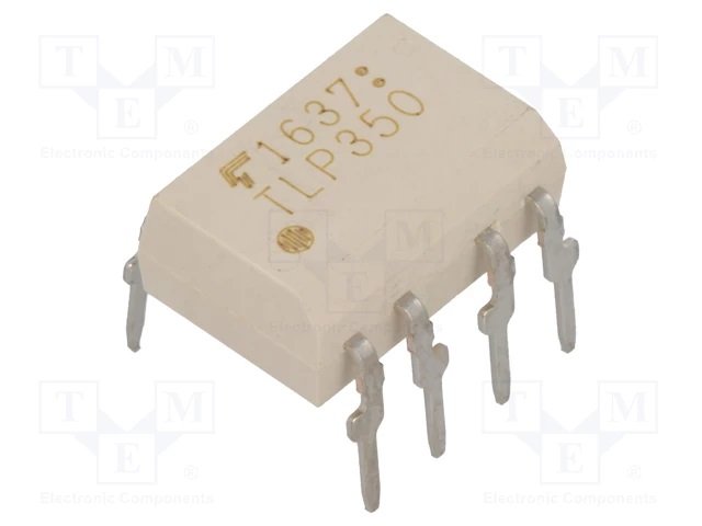 TLP350 Optrons, Optocoupler, THT, Out: IGBT driver, 3.75kV, ±2.5A, VCC = 15 to 30V, DIP8