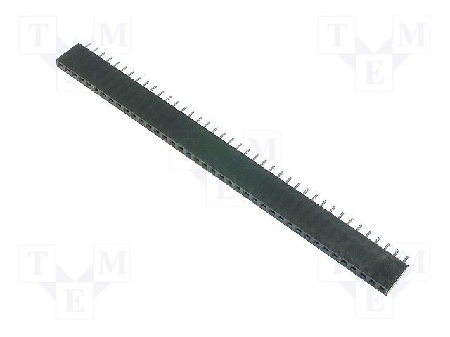 2.54mm uz PCB 40pin ligzda, H=8.5mm