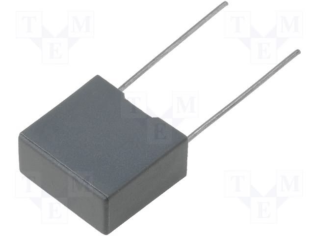 220nF, 400VDC, ±10%, plēves, poliefirs kondensators, 15mm, 18x6x12mm
