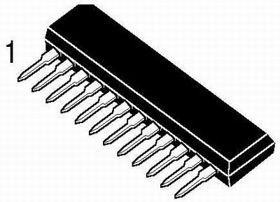 TA7227P Mikroshēma, SIP12