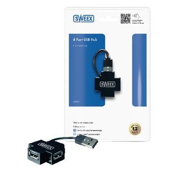USB-A štekers uz 4xUSB-A ligzda savienotājs, 0.2m