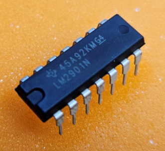 LM2901N Mikroshēma Comparator, universal, 2÷36VDC, Comparators:4, DIP14