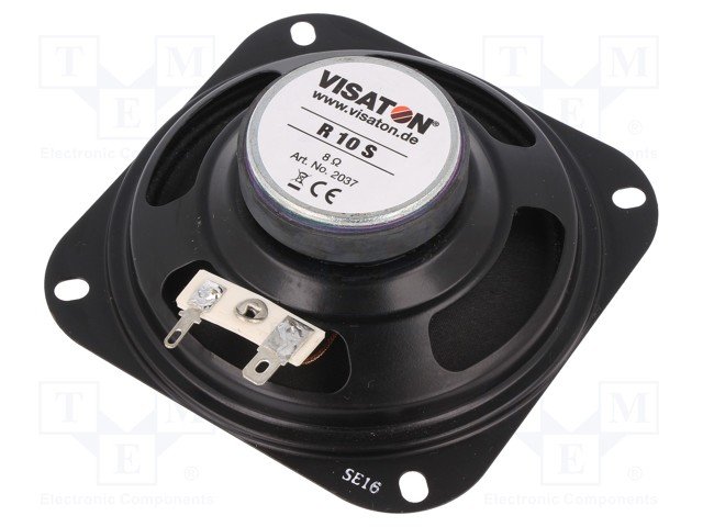 Skaļrunis 20W, 8R, 100...13000Hz, 90dB, 102x102x36mm
