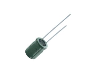 680/6.3V, 105C, Ø8x11.5mm, ±20%, MZ sērija, Kondensatori zemas induktivitātes, 36mR, 2000h, Jamicon, ar lokaniem izvadiem