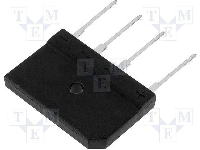 GBI25M Tiltiņš, 1000V, 25A, 30x20x4.6mm, plakans, vertikāls