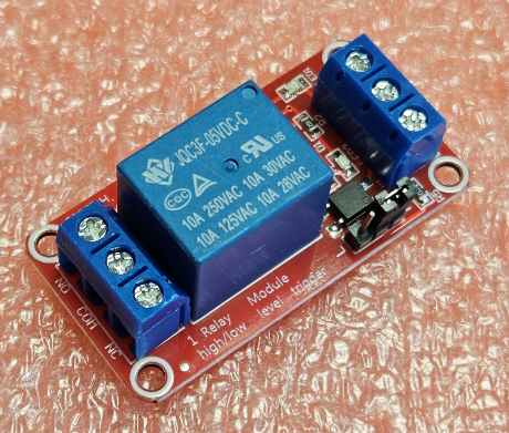 Modulis: relejs 1, 5VDC, 10A, 30VDC/250VAC, 44x17x18mm