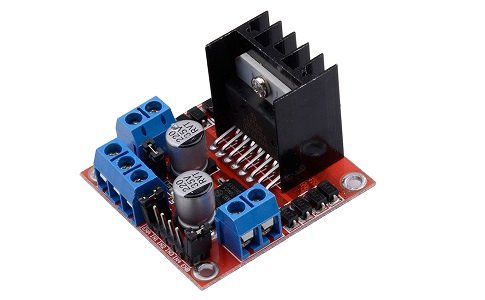 Modulis: soļu dzinēju kontrollers, L298N, 5...35V, 43x34x27mm