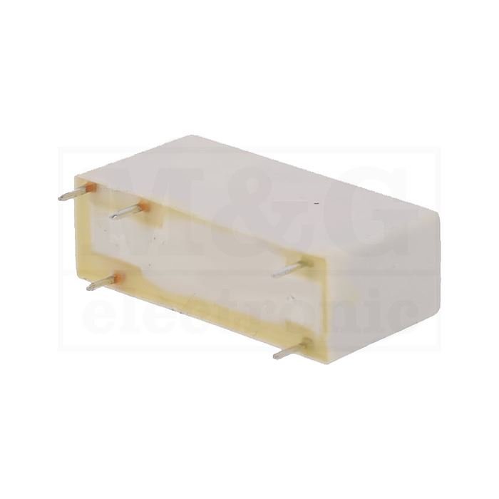Relejs DC12V, SPDT, 8A/250VAC, 8A/24VDC, 660R(18.2mA), viens kontakts uz pārslēgšanu(AgSnO2), 30x16.2x10mm, RELPOL