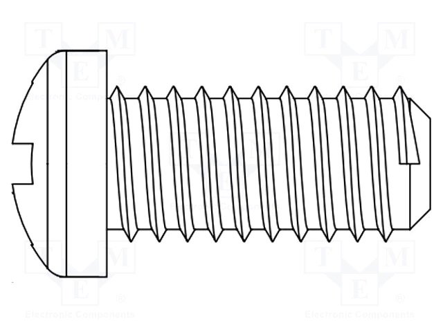 Skrūve plastmasas M4.0x20mm
