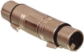 XLR pārēja 3PIN ligzda uz XLR 3PIN ligzda, metāla korpuss