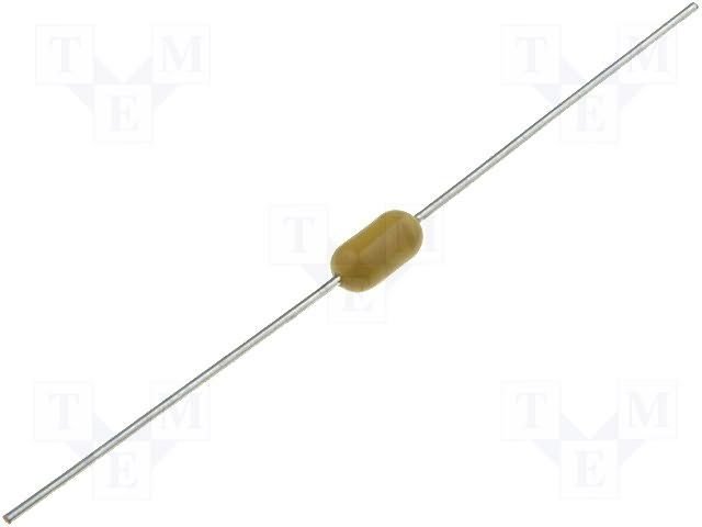 1A, PICO, 3.2x7.1mm, 125VAC, time-lag, stikls drošinātājs ar lokaniem izvadiem