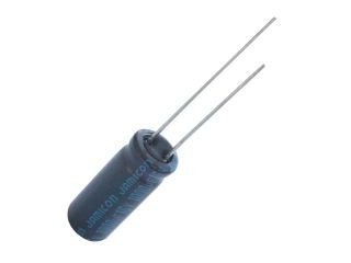 1000/16V, 105C, Ø8x20mm, ±20%, Kondensatori zemas induktivitātes, 9000h, PANASONIC, ar lokaniem izvadiem