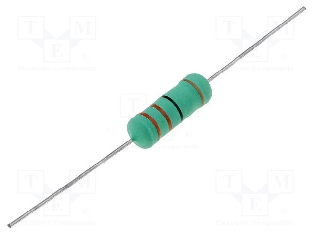 3R3 5W, ±5%, Ø6.5x17.5mm, stiepļes rezistors