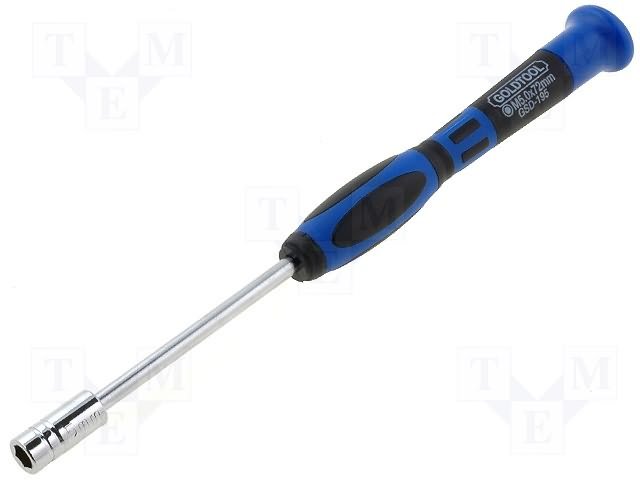 Skrūvgriezis HEX5mm,  standarta M2.5 uzgrieznim, L=72mm/175mm, GoldTools