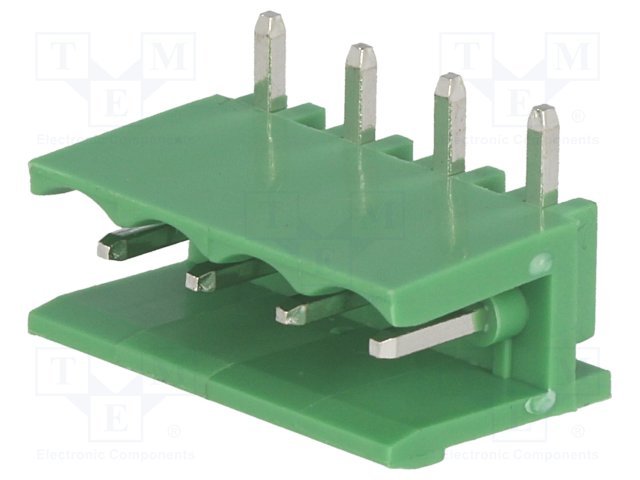 Terminal blocks PCB, štekers, 4pin, 5.08mm, 12A, leņkisks