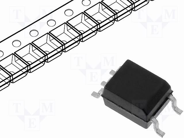 TLP185GB Optrons, izeja fototranzistors, Channels:1, Uinsul:3.75kV, 100-400%@5mA, 80V, 11-4M1S