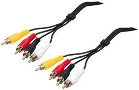 4RCA štekers/4RCA štekers vads, 2.5m
