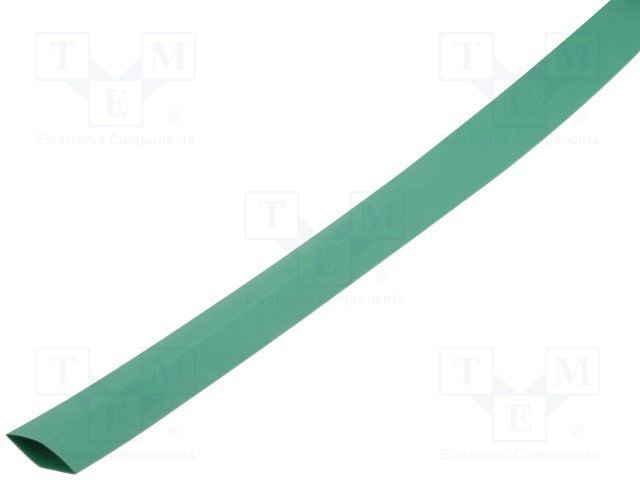 Termosarūkšs kembriks, Ø3.2mm=>1.6mm, 2:1, zaļa krasa, 1m