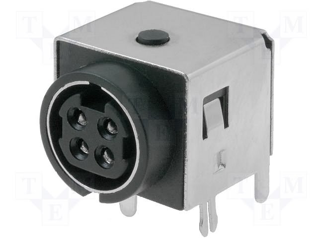 4pin DIN422 ligzda uz šasijai 7.5A, 20V