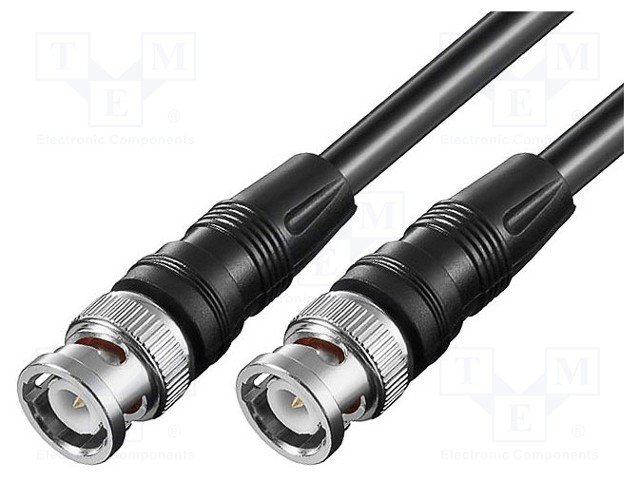 BNC štekers/BNC štekers, RG58, 50Ω, vads, 1m