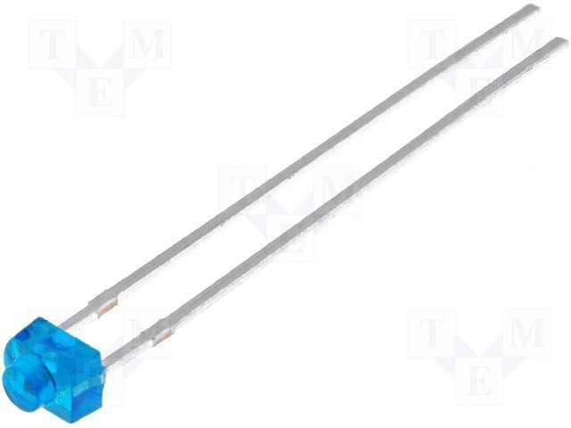 1.8mm, infrasarkans gaismas diode, 950nm, 55grad, 160mW, caurspidigs-zils