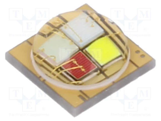 Ultra spožas gaismas diode, 15W, 2...3/3...3.7/3.2...3.9/2.8...3.6V/700mA, 120m/195lm/38lm/220lm, 155grad, EMITER quadcolour, RGBW