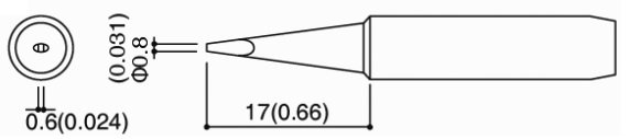 Loduzgalis 0.8mm, lodešanai stacijai ETC-RW900D
