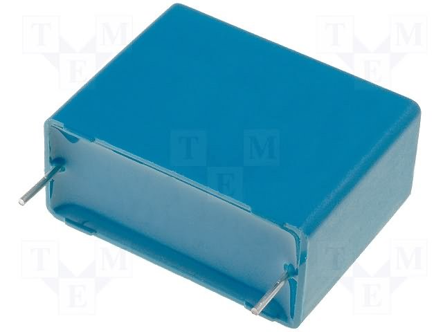 1.5mkF 305VAC plēves kondensatori polipropilēna, ±20%, P27.5, 12.5x21.5x31.5mm, traucējumi X2