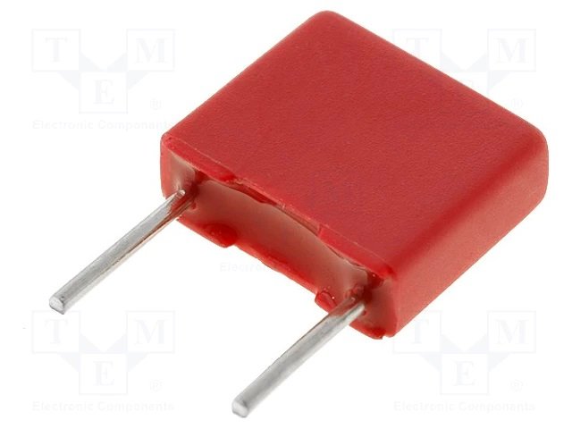 10nF/63VDC, 40VAC, ±10%, poliesters kondensātors, 5mm, 2.5x6.5x7.2mm, WIMA