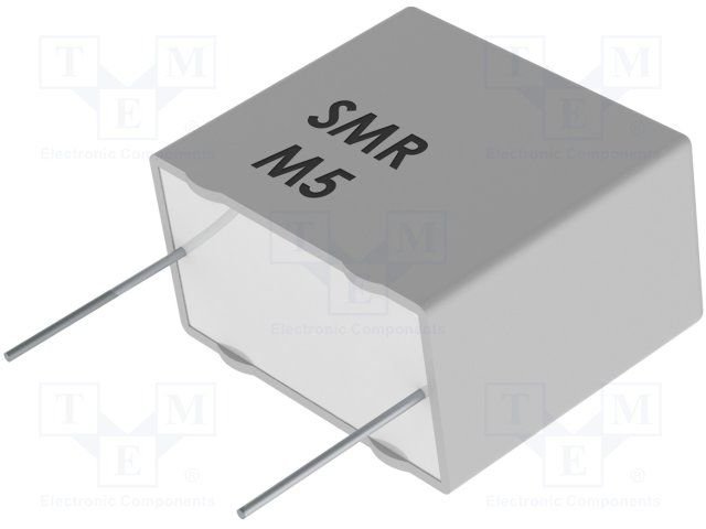 4.7nF/100VDC, 63VAC, ±2.5%, metalizēts PPS(metalizēts polifenilēnsulfīds) kondensātors, 5mm, 7.2x2.5x6.5mm, KEMET