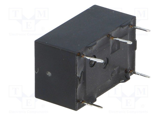 Relejs DC5V, SPDT, 0.4A/125VAC, 2A/30VDC, 125R(40mA), viens kontakts uz pārslēgšanu, 16x10x8mm, OMRON