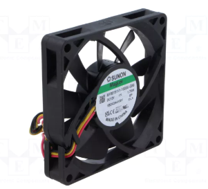 80x80x15mm, DC12V, MagLev, 49.8m3/h, 32.9dBA, 3500rpm, 1.73W, Ventilators ar devejam F type