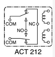 Relejs ar 2 tinumiem, 12VDC, SPDTx2, 20A/14VDC, 180R, divi kontakti atsevišķi uz pārslēgšanu/salēgšanu, PANASONIC