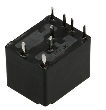 Relejs ar 2 tinumiem, 12VDC, SPDTx2, 20A/14VDC, 180R, divi kontakti atsevišķi uz pārslēgšanu/salēgšanu, PANASONIC