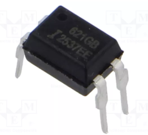 TLP621 Optrons, izeja fototranzistors, Channels:1, Uinsul:5kV, Uce:55V => PC816, DIP4