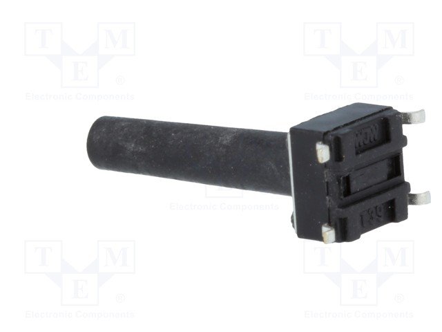 Mikroslēdzejs horizontāls, 6x6x4mm, SPST-NO, OFF-(ON), SMD, 0.05A/12VDC, 1.6N, L=15mm