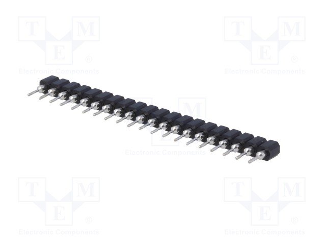 2.54mm 20pin ligzda, cangas kontakti, PCB