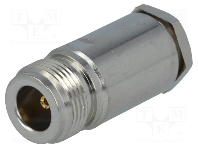 N konektors ligzda uz RG58 kabelim, lodešānai