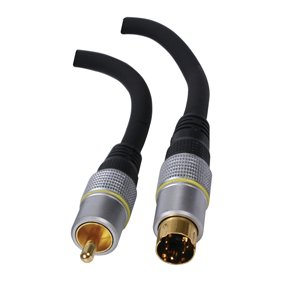 SVHS štekers/RCA štekers vads COMPOSITE, 5m, HI-END
