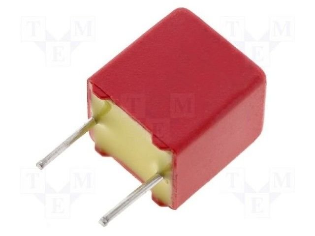 100pF/100VDC, 63VAC, ±2.5%, polipropilēns kondensātors 5mm, 4.5x6x7.2mm, WIMA