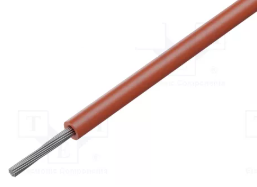 Montāžu vads, silikonu, daudzdzislas, 6.0mm2, 500V, -60...180°C, lokanības klase 5, CU, alvots, sarkana krasa