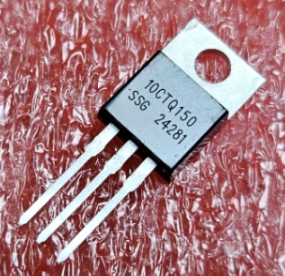 10CTQ150, 2xDiodes Schottky, 150V, 2x5A, (Anod-Katod-Anod) (---|>|---/---|<|---), TO-220