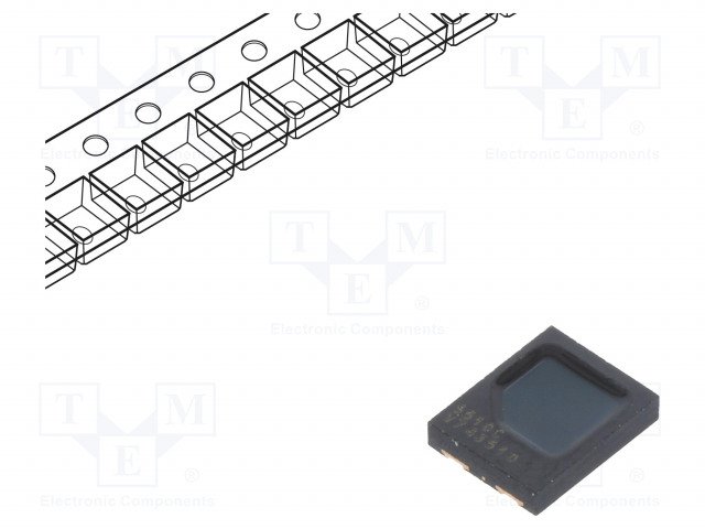 Fotodiode redzāmas gaismas spektra, SMD, 550nm(440-700nm), 10nA, 65°, 5x4x0.9mm