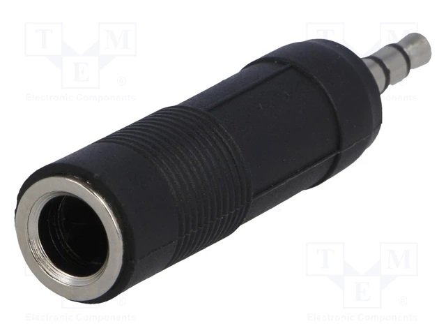 3.5mm štekers stereo uz 6.35mm ligzda stereo