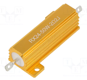 2R2 50W, ±5%, Rezistors ar radiatoru, 49.1x29.7x14.8mm